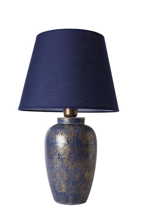 Opviq Lámpara de Mesa de Cerámica Azul y Dorado YL576 Opviq Lámpara de Mesa de Cerámica Azul y Dorado YL576